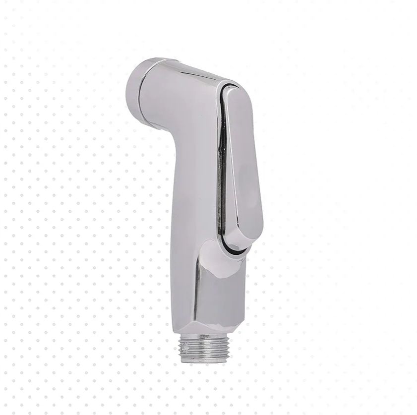 Push Shower Head Steel Colour Bathroom Fitting