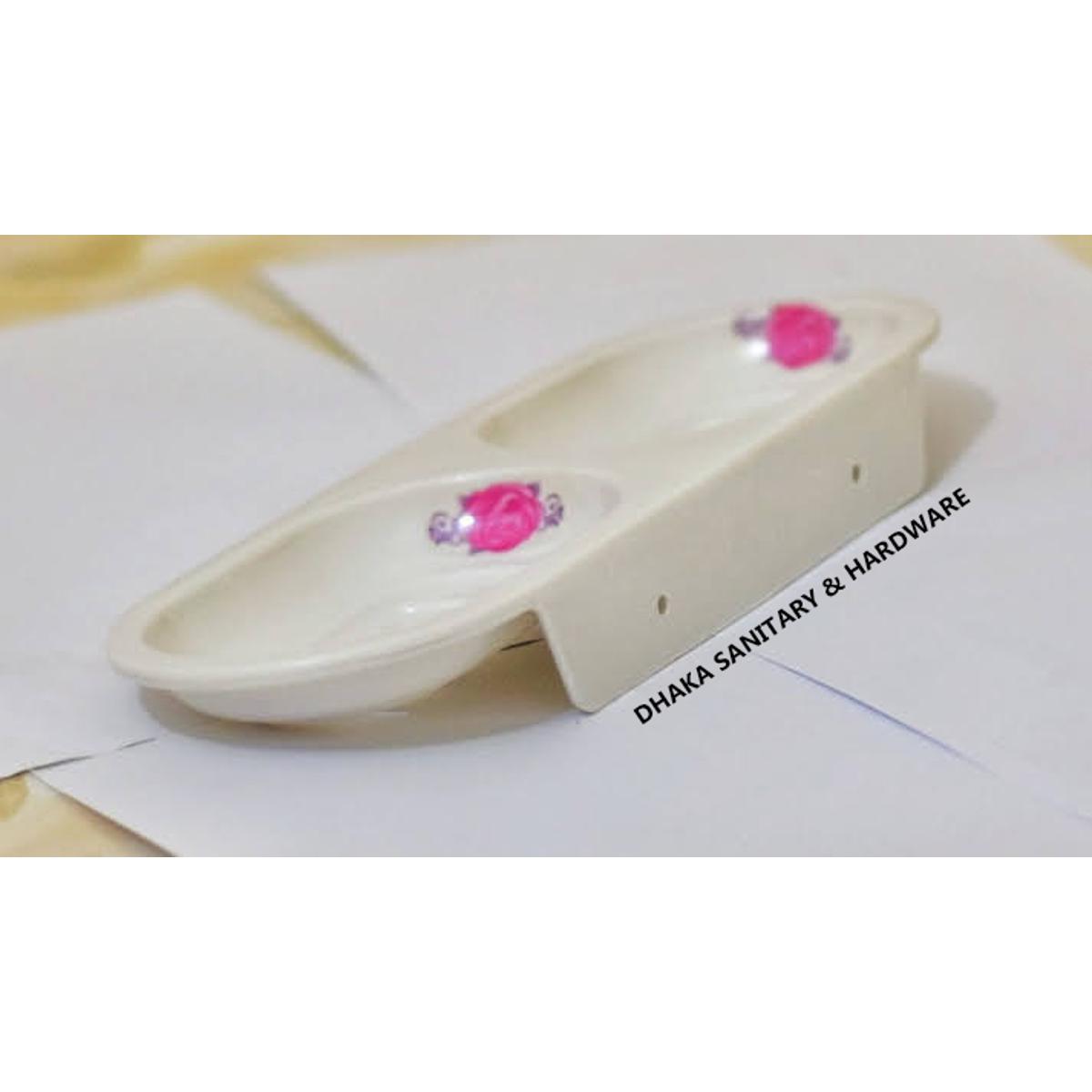 Melamine Double Soap Case - bathroom accessories - kitchen accessories